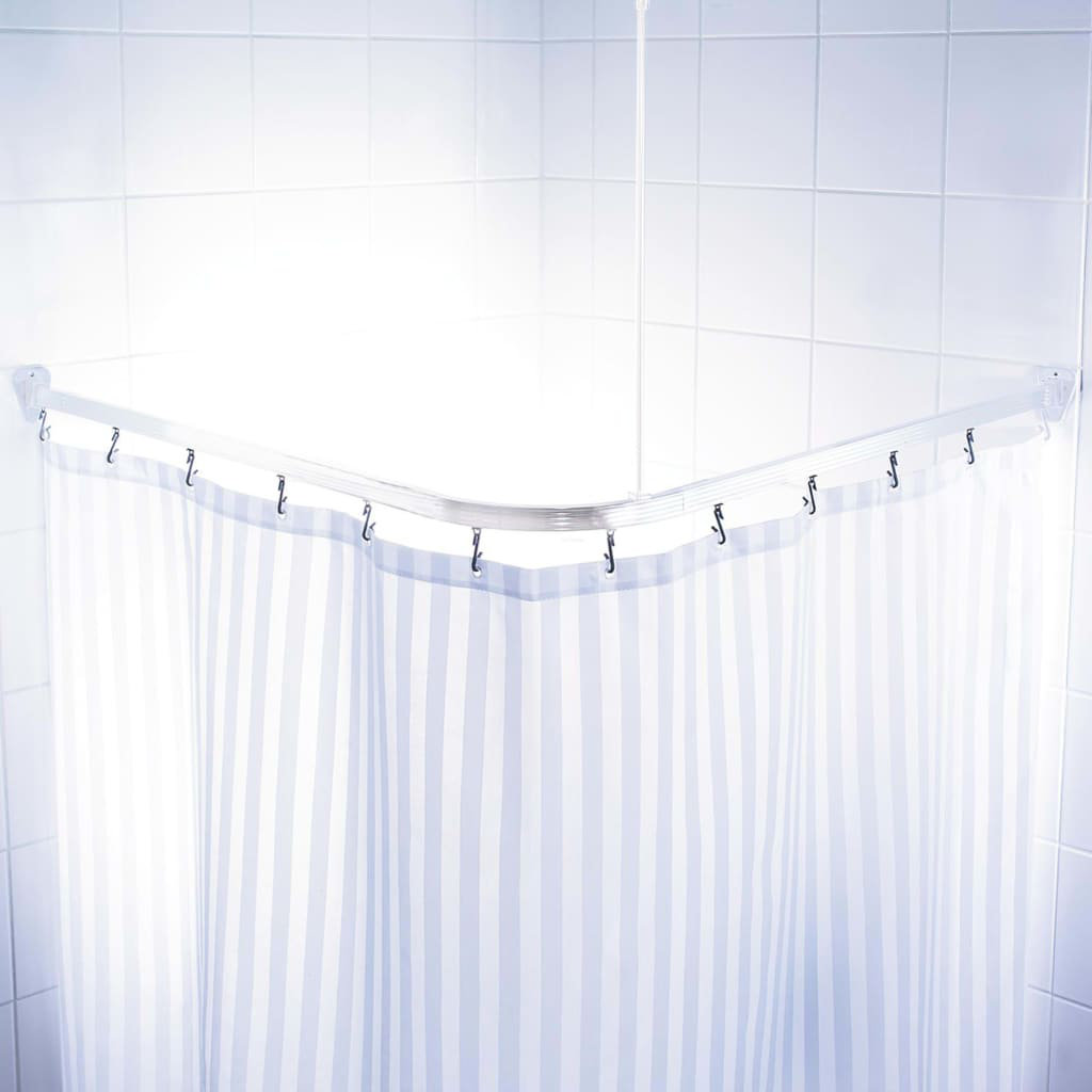 Symple Stuff Kershaw 160cm Adjustable L Shaped Fixed Shower