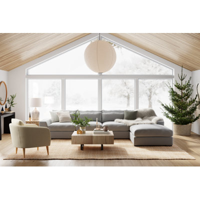 Mullins Extendable Sled Coffee Table with Storage