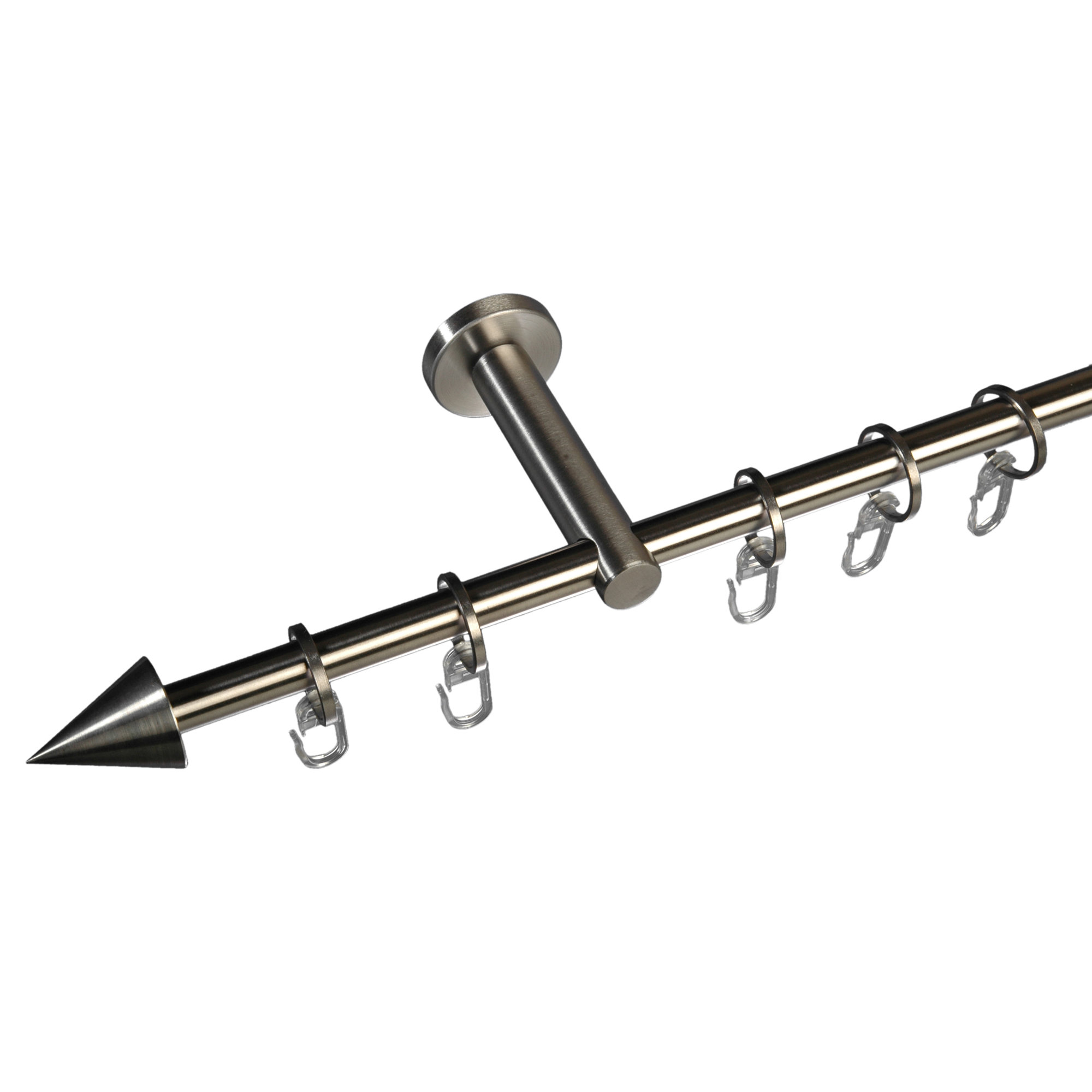 Symple Stuff Kegel Ii Single Curtain Pole And Hardware Set
