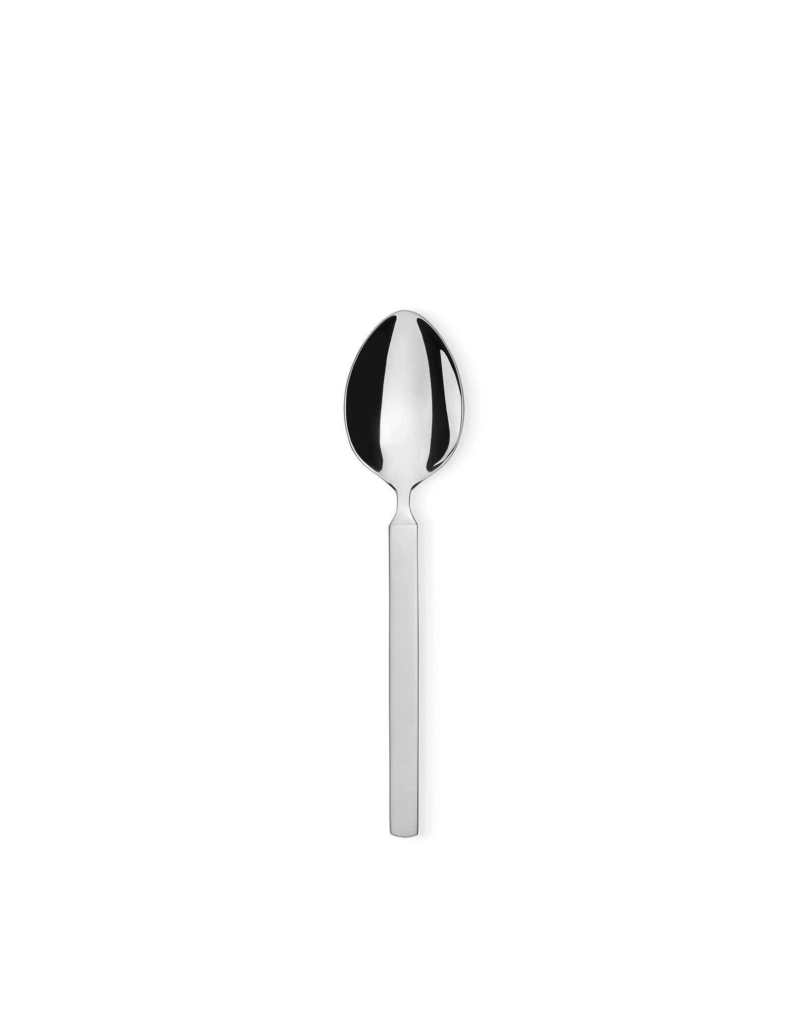 Silver AlessiMU Serving Spoon in 18/10 Stainless Steel Mirror Polished 