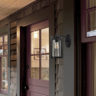 Go to store & view more images Ivy Bronx Carlton 1-Light Outdoor Wall Lantern