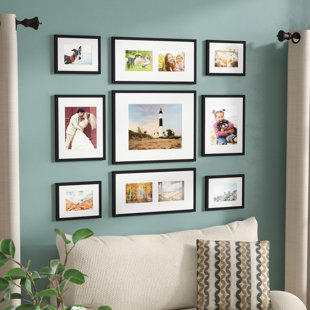 Gallery Wall Frame Sets You Ll Love Wayfair Boulware 9 Piece Wood Picture Frame Set
