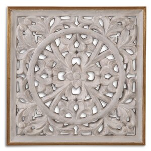 Antiqued White Stained Wood Wall Du00e9cor
