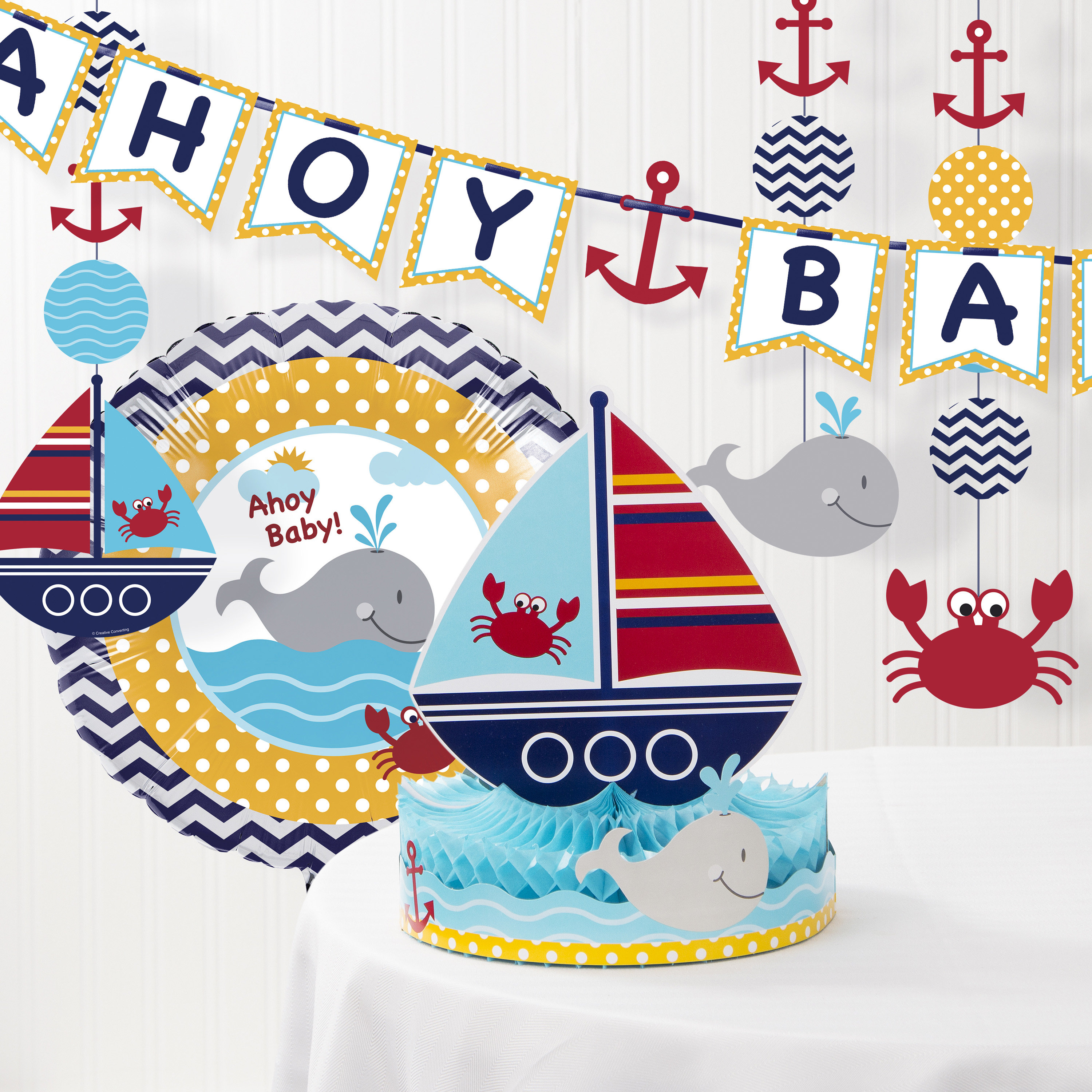 Amscan Nautical Party Fan Decorating Kit