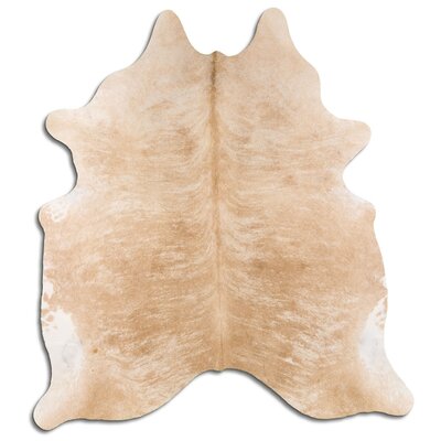 Pieper Hand Knotted Cowhide Beige Area Rug Foundry Select