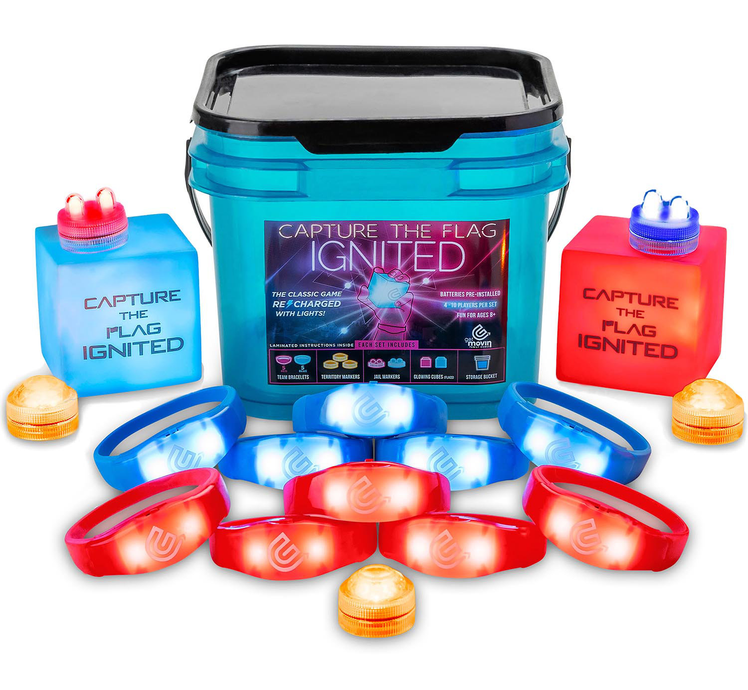 GetMovin' Family Games Capture the Flag Ignited Outdoor Kids Games &  Reviews | Wayfair