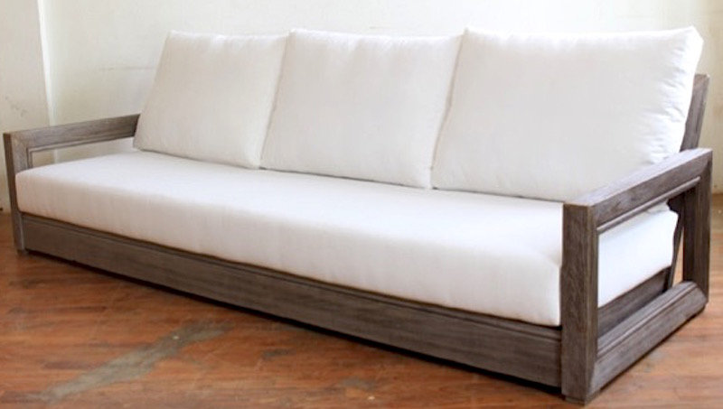 Constance Teak Outdoor Patio Sofa With Cushions Reviews Allmodern Constance Teak Outdoor Patio Sofa With Cushions