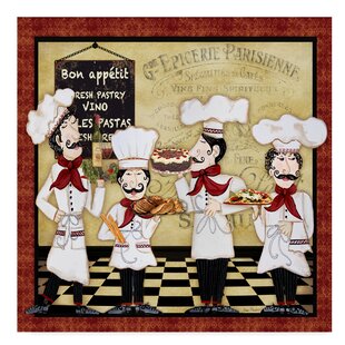 Details about    Parisian Cat Drawing Print Kitchen Decor Wall Art Gift for a Chef Great Kitchen 