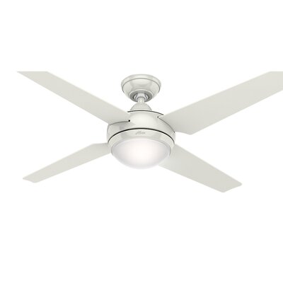 Hunter Fan 52 Sonic 4 Blade Ceiling Fan With Remote Light