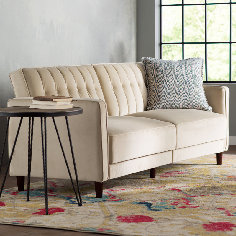 Nia Pin Tufted Convertible Sofa