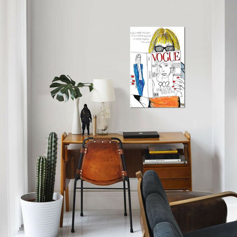 East Urban Home Anna Wintour Print On Canvas Wayfair