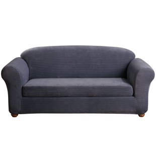 Stretch Royal Diamond Box Cushion Sofa Slipcover by Sure Fit Herry Up