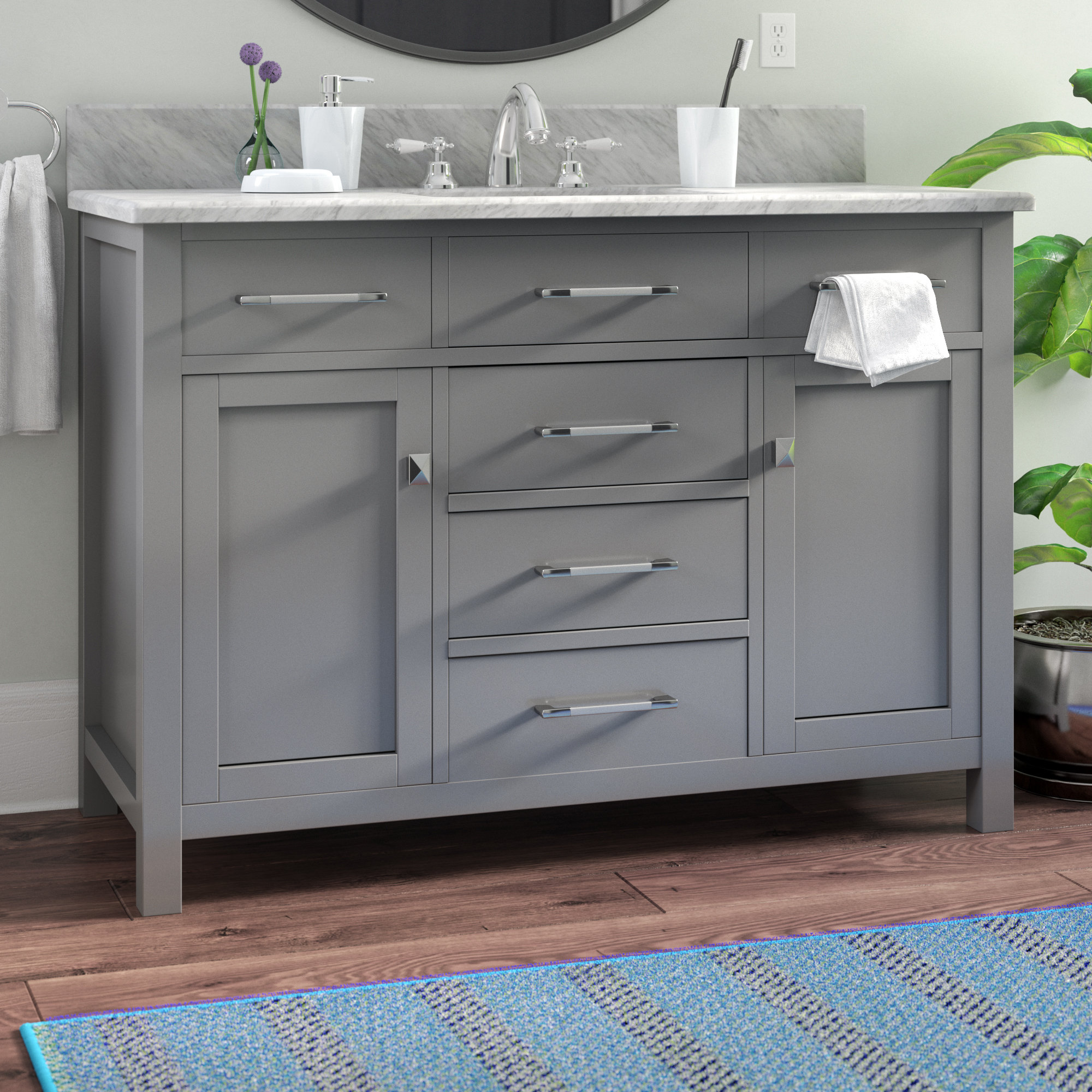 Breakwater Bay Hutto 48 Bathroom Vanity Base Only Reviews Wayfair