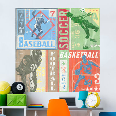 Game Tickets Team sports by Roger Groth Wall Decal Oopsy Daisy Game Tickets Team sports by Roger Groth Wall Decal Oopsy Daisy