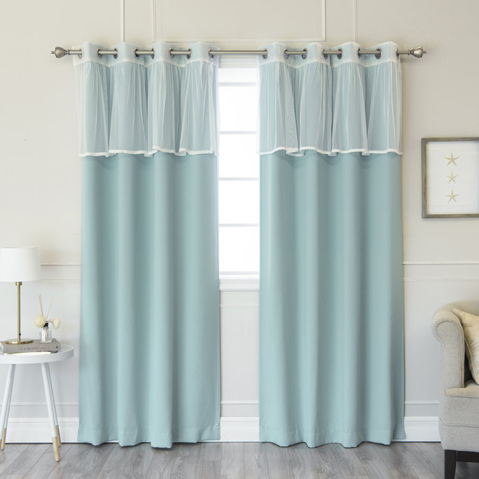 One Allium Way Guerin Solid Blackout Thermal Grommet Curtain