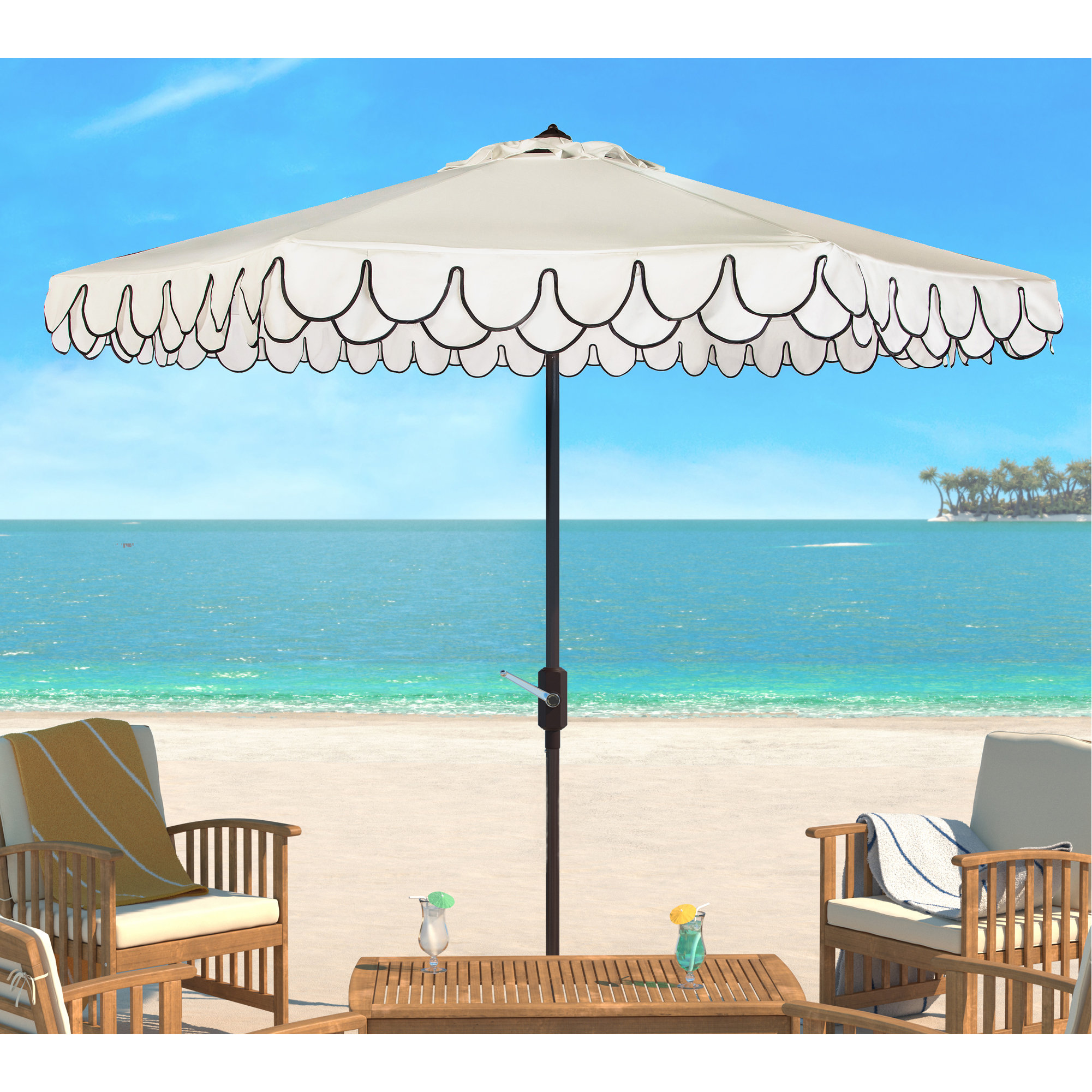 Lark Manor Artrip 9 Market Umbrella Reviews Wayfair