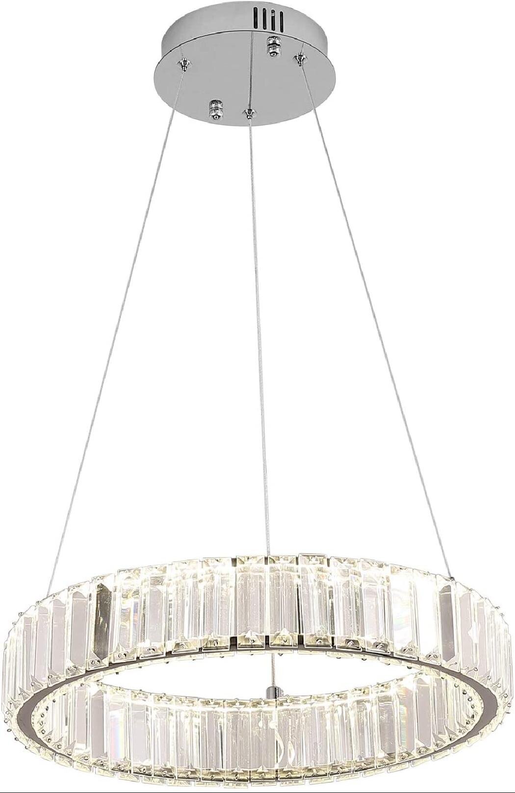 Restaurant Light Modern Crystal Chandelier Lighting LED Pendant Hanging Light 