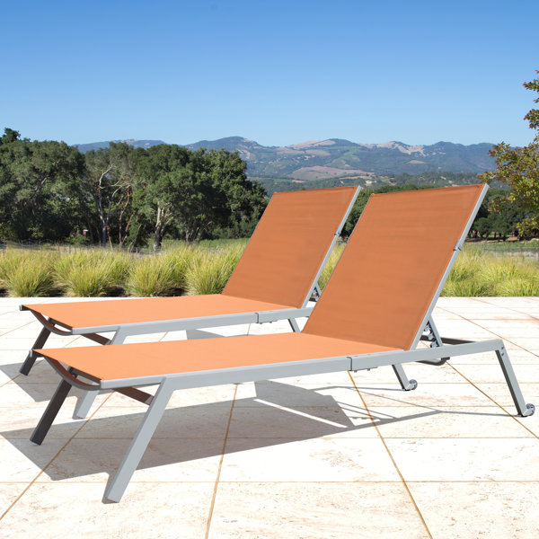 Anchill Adjustable Sling Reclining Chaise Lounge & Reviews ... Anchill Adjustable Sling Reclining Chaise Lounge & Reviews ... on Living Accents Sling Folding Chaise id=87594