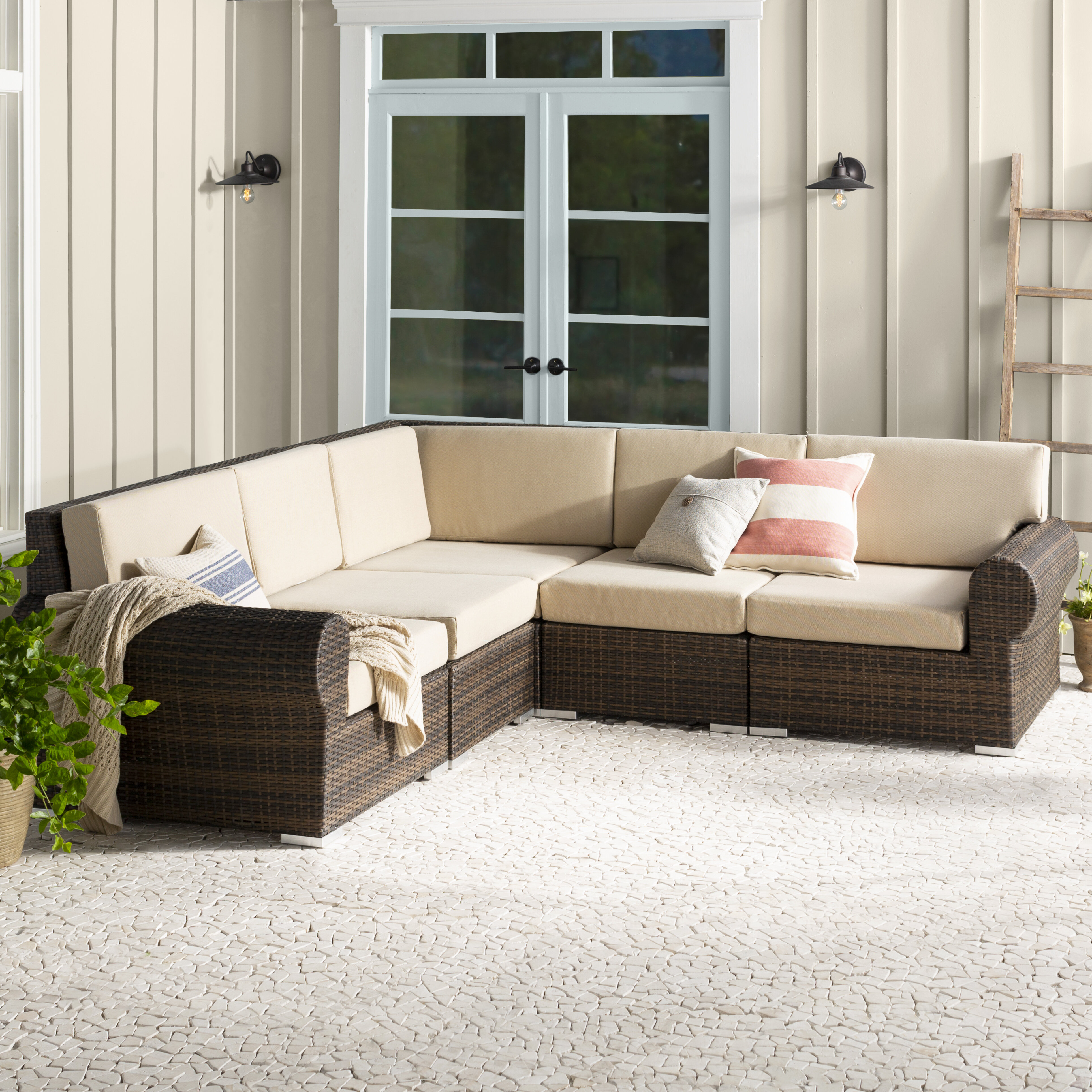 Brookhaven Patio Sectional With Cushions