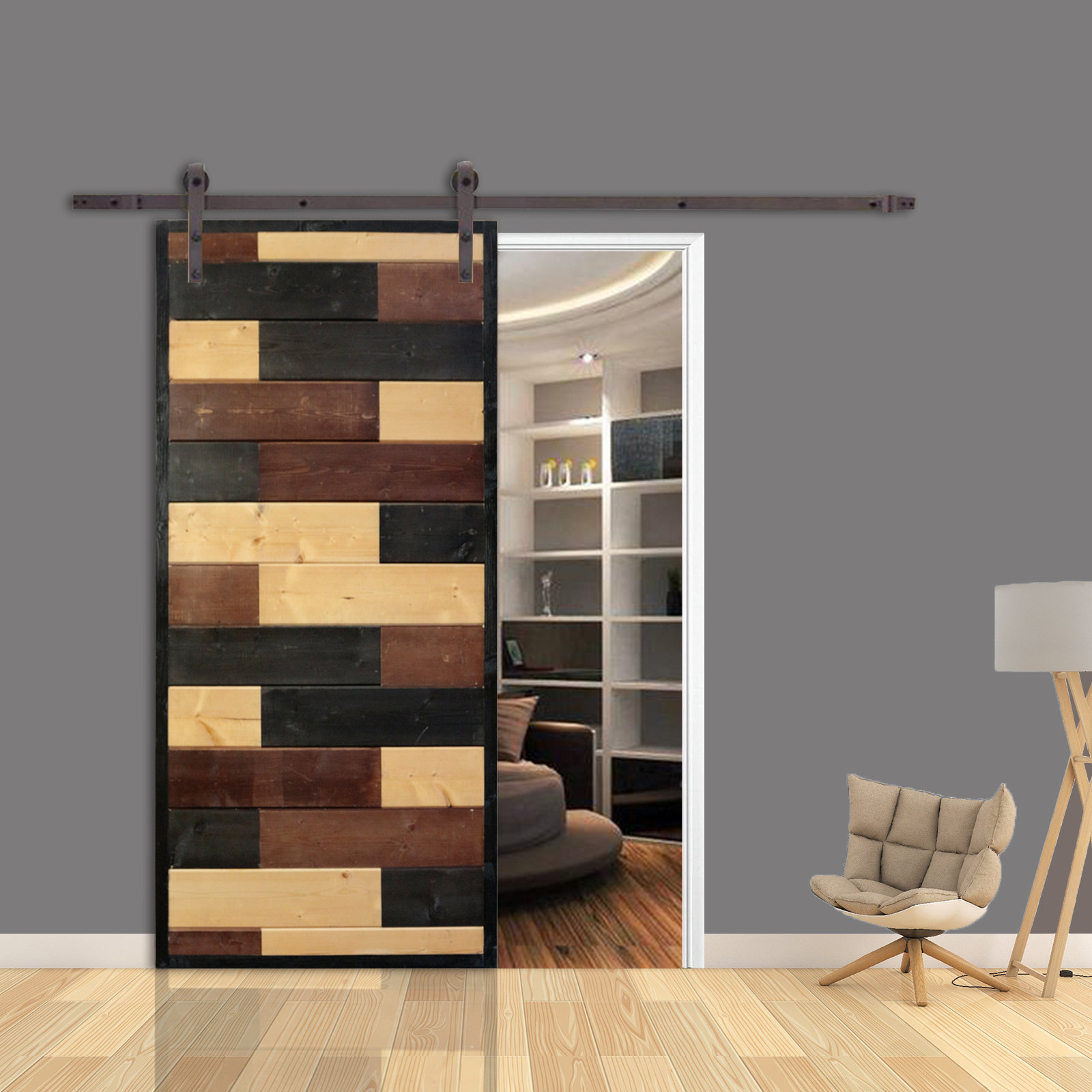 Calhome Mosaic Room Divider Knotty Pine Wood Slab Interior Barn Door Calhome Mosaic Room Divider Knotty Pine Wood Slab Interior Barn Door Wayfair