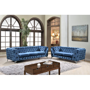 Khan 2 Piece Chesterfield Living Room Set by Mercer41