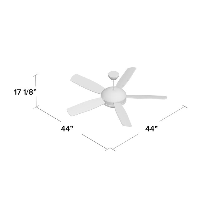 44 Beltran 5 Blade Ceiling Fan Light Kit Included