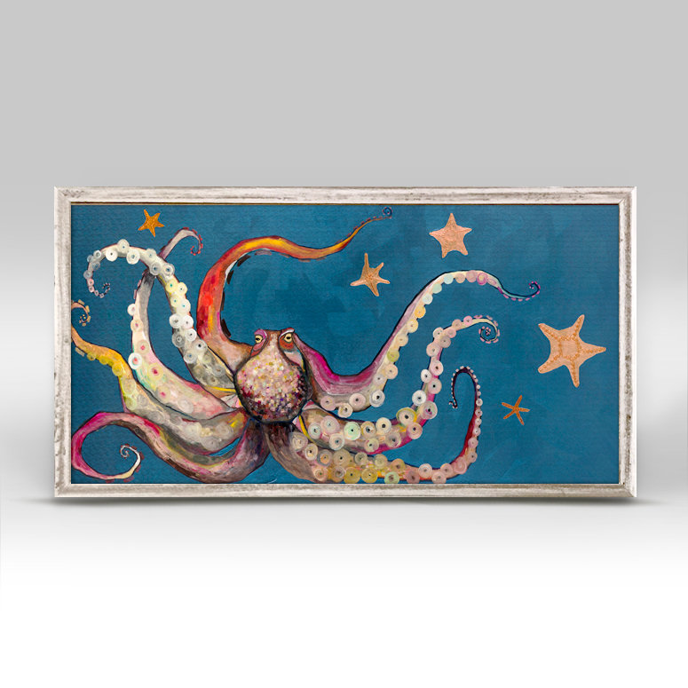 Wrought Studio Octopus And Starfish Picture Frame Print On