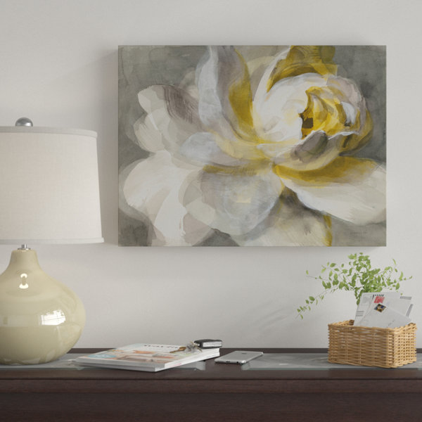 Winston Porter Abstract Rose Acrylic Painting Print On Wrapped