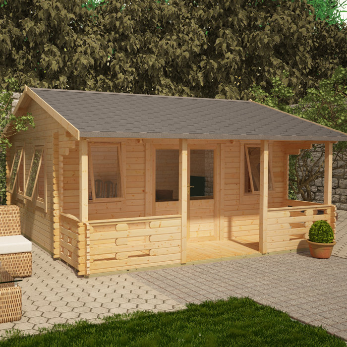 Tiger Sheds Sigma 18 X 14 Ft Tongue And Groove Log Cabin