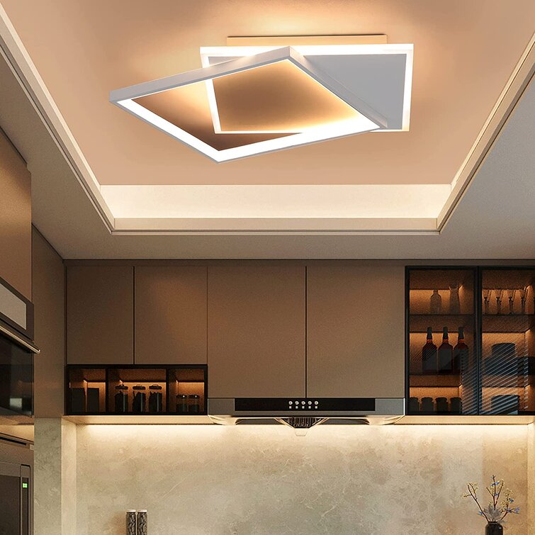 Design LED Decken Lampe Beleuchtung Wohn Zimmer Büro Bad Flur Küche Leuchte weiß