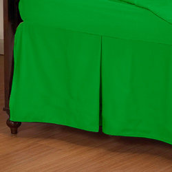 green crib skirt