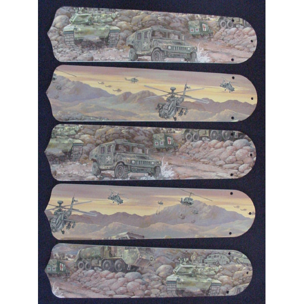 Ceiling Fan Designers Army Tanks 