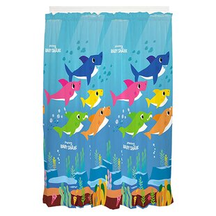 Scary Great White Shark & Swimming Girl Shower Curtain Bathroom Accessory Sets 