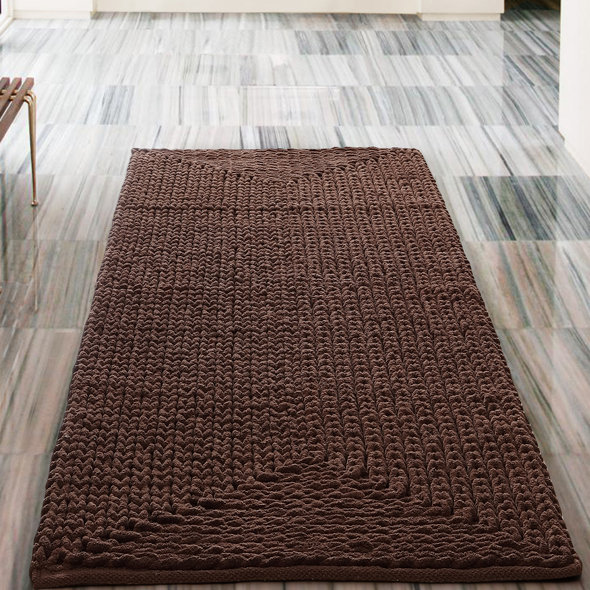 Murrin Chenille Chocolate Area Rug