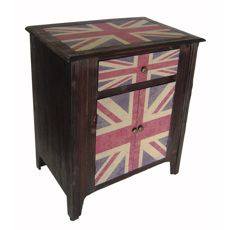 Cheungs Union Jack 2 Door Accent Cabinet Reviews Wayfair