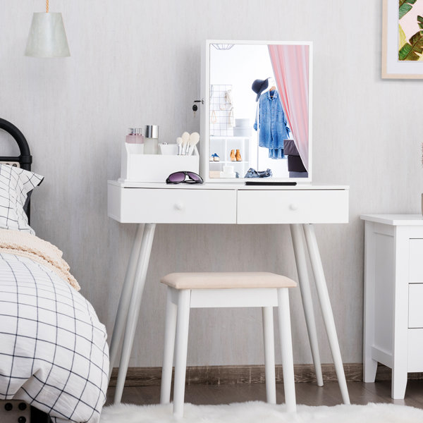 Clear Acrylic Vanity Table Wayfair Ca