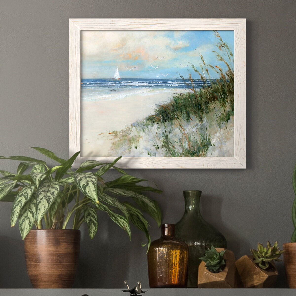 Highland Dunes Oak Island Sunrise - Painting on Canvas | Wayfair