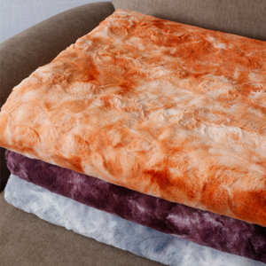 Tie Dye Double Sided Faux Fur Throw Blanket