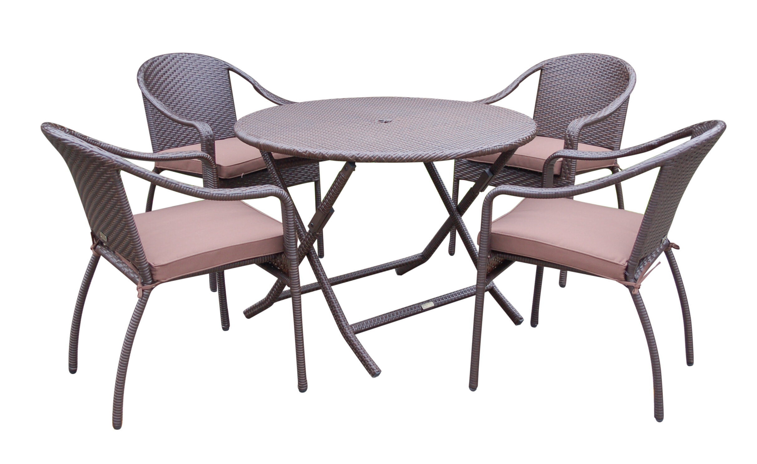 Rosecliff Heights Jadon Round 4 - Person 41'' Long Dining Set with ...