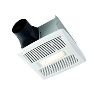 Bathroom Fan With Led Light Wayfair Invent Single Sd 80 Cfm Energy Star Bathroom Fan With Led Light