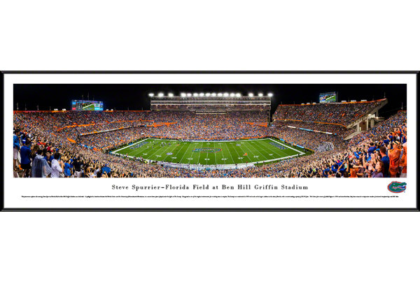 Blakewaypanoramas Ncaa Florida Gators Football 50 Yard Line Framed