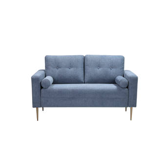 Hashtag Home Colton 56 75 Square Arm Loveseat Reviews Wayfair