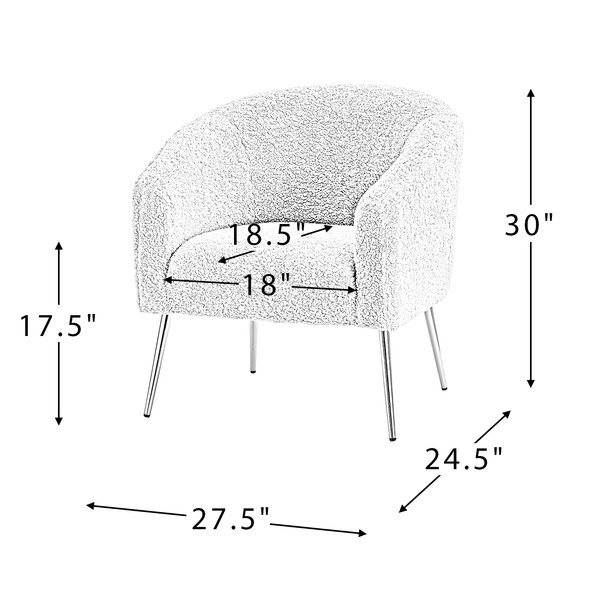 Willa Arlo Interiors Audwin 27.5'' Wide Barrel Chair & Reviews | Wayfair