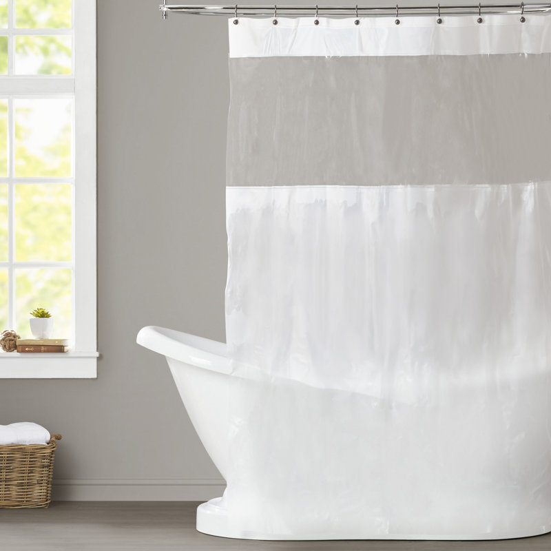 Symple Stuff Vinyl Single Shower Curtain Reviews Wayfair