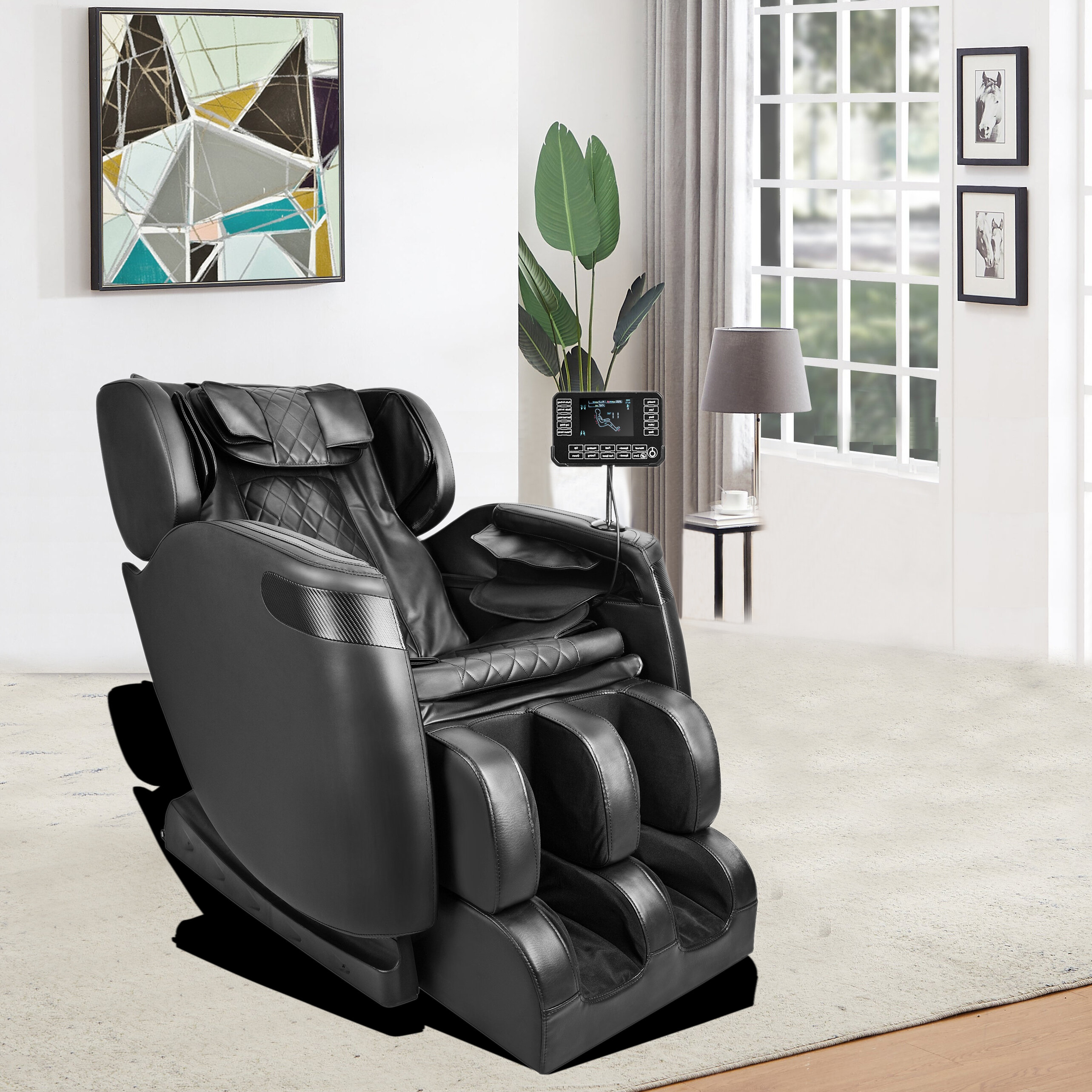 recliner with back massager