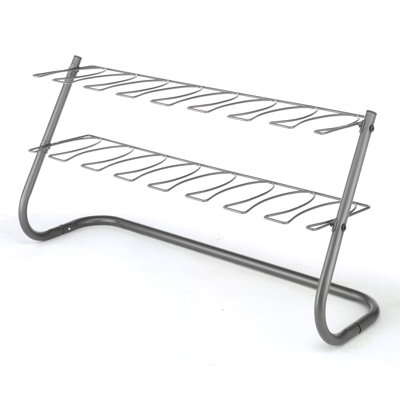 Gunmetal 4 Pair Boot Storage