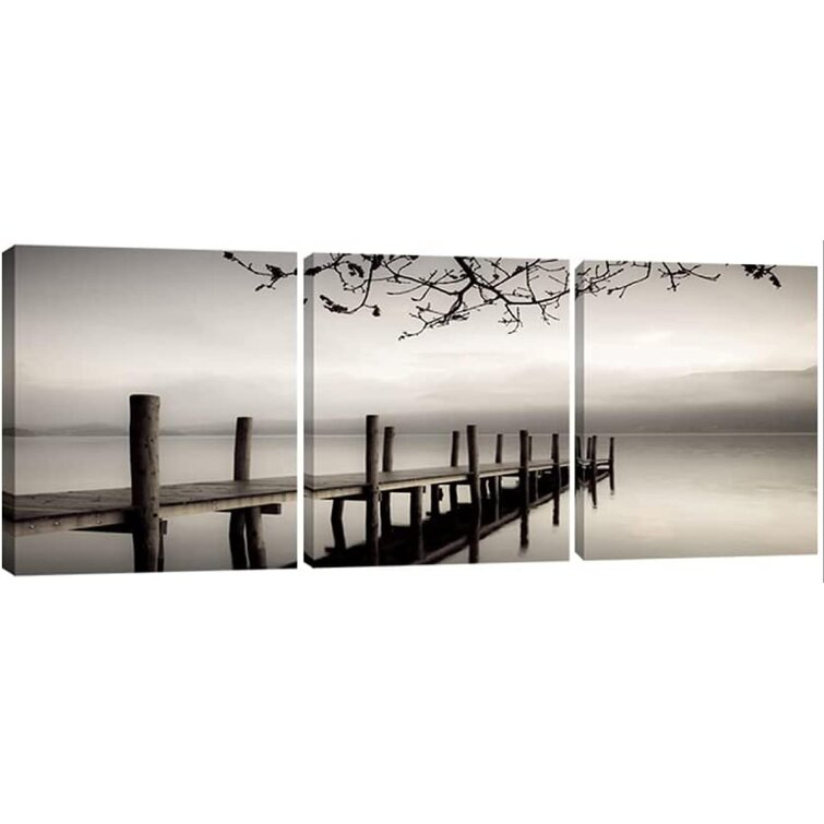 3 X Canvas Painting Pictures Home Art Decor Wall Posters Sea Landscape Frameless