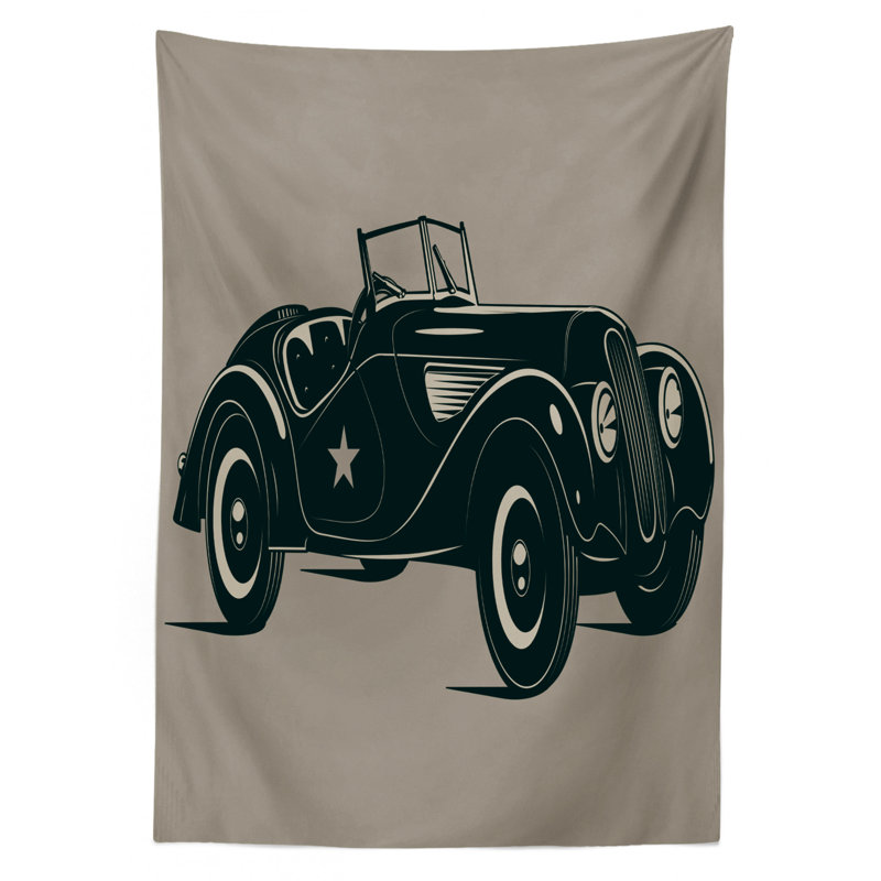 East Urban Home Ambesonne Cars Tablecloth Classic Italian Model
