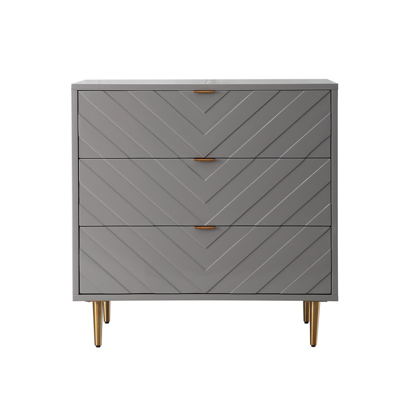 Everly Quinn Esmeralda 3 Drawer Accent Chest Wayfair