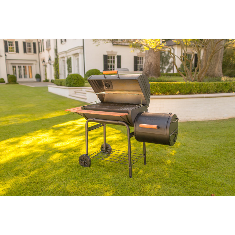CharGriller 50" Barrel Charcoal Grill with Smoker & Reviews Wayfair
